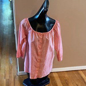 Tommy Bahama Button Down Blouse Size M